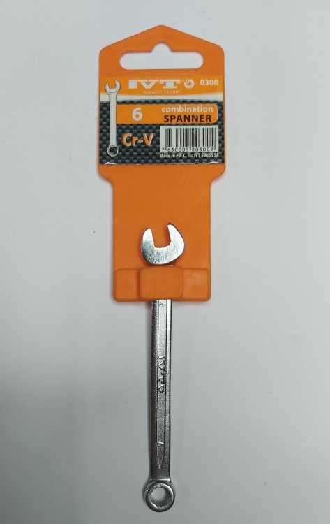  0300 Ключ плоско-накладной 6 мм - Фото 1