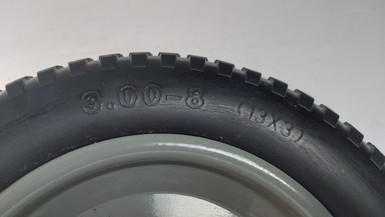4235 колесо каучуковое без камерное  13*3,25-8/12 мм - Фото 2